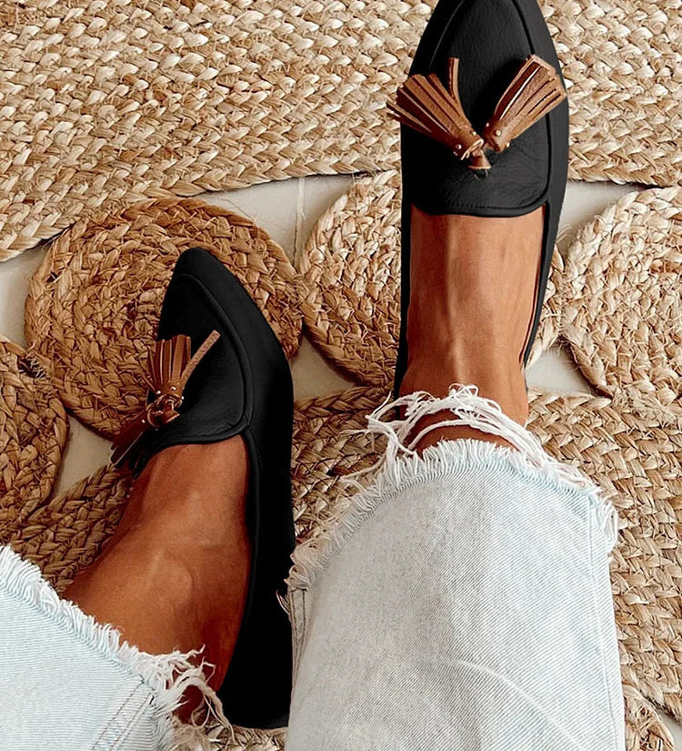 Vesperia | Mocassin Franges Chic