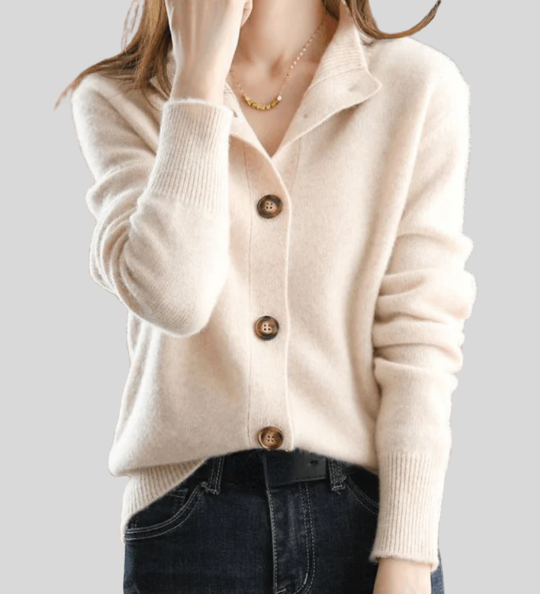 Claire | Cardigan Cachemire Style Vintage