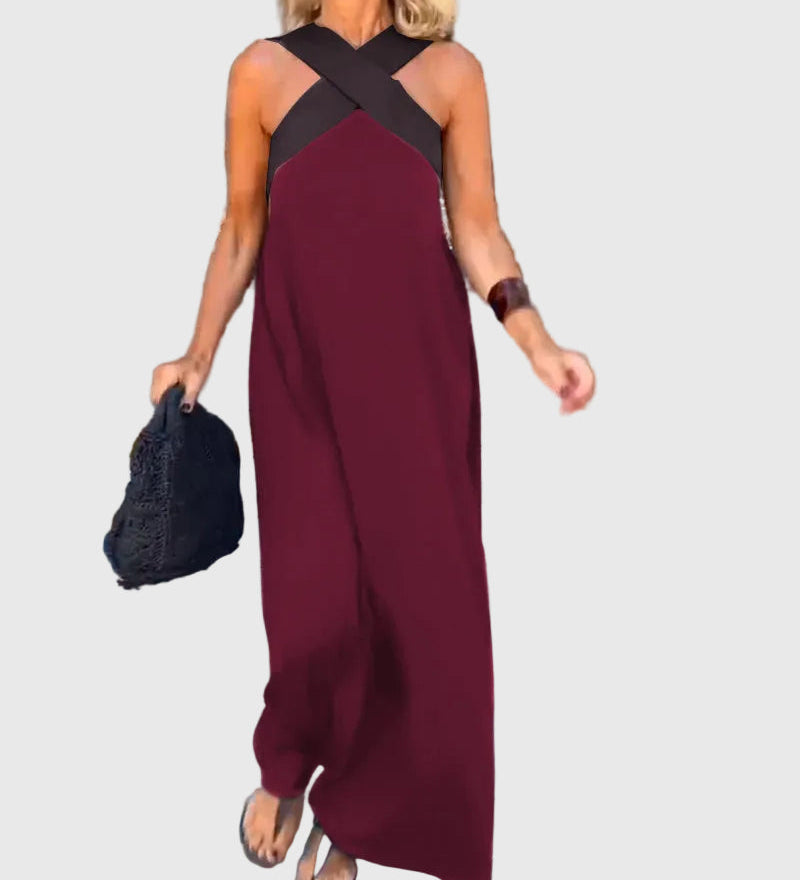 Elena | Robe Maxi Fluide Raffinée