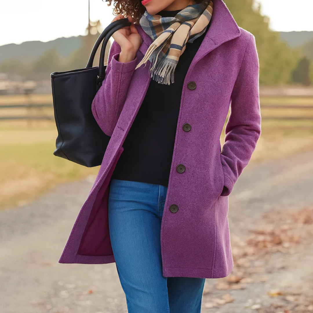 Aurora | Manteau Chic à Un Bouton