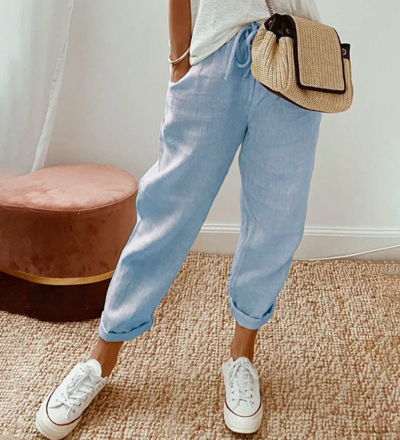 Céleste | Pantalon Fluide Confort Élégant
