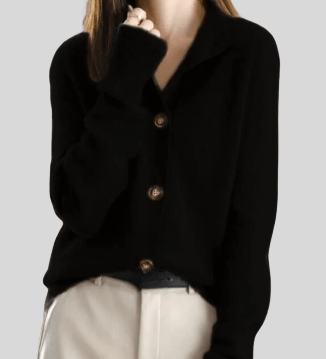 Claire | Cardigan Cachemire Style Vintage