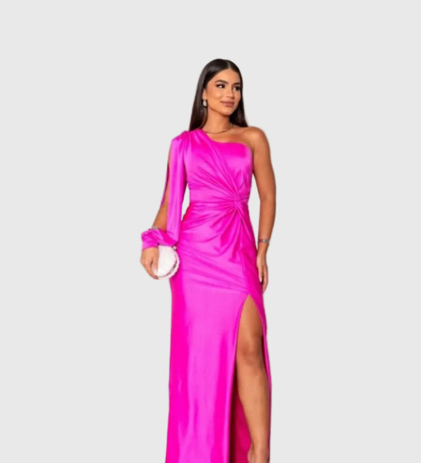 Melyssa | Robe de Soirée Maxi Raffinée et Fluide