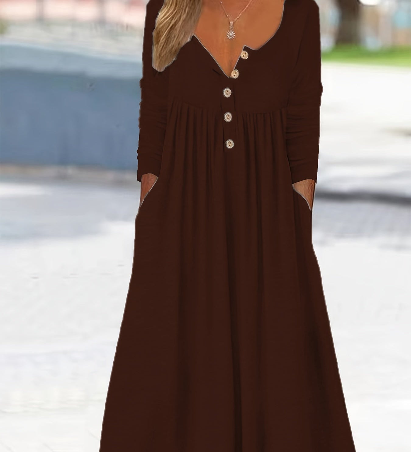 LARA | ROBE MIDI BOUTONNÉE DEVANT