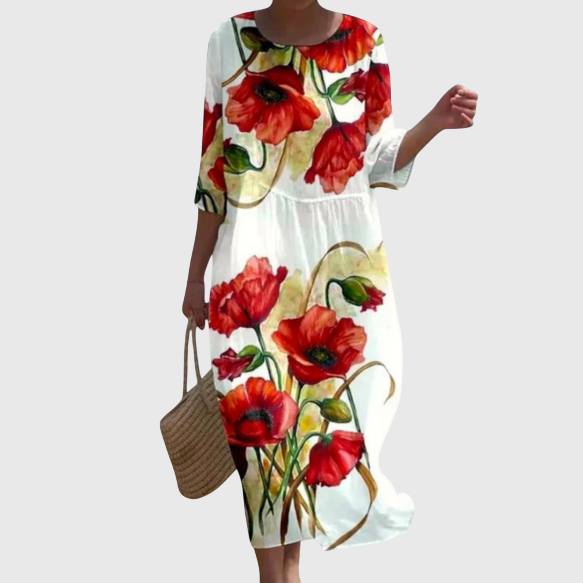 Hayley™ | Robe Maxi Fleurie Raffinée
