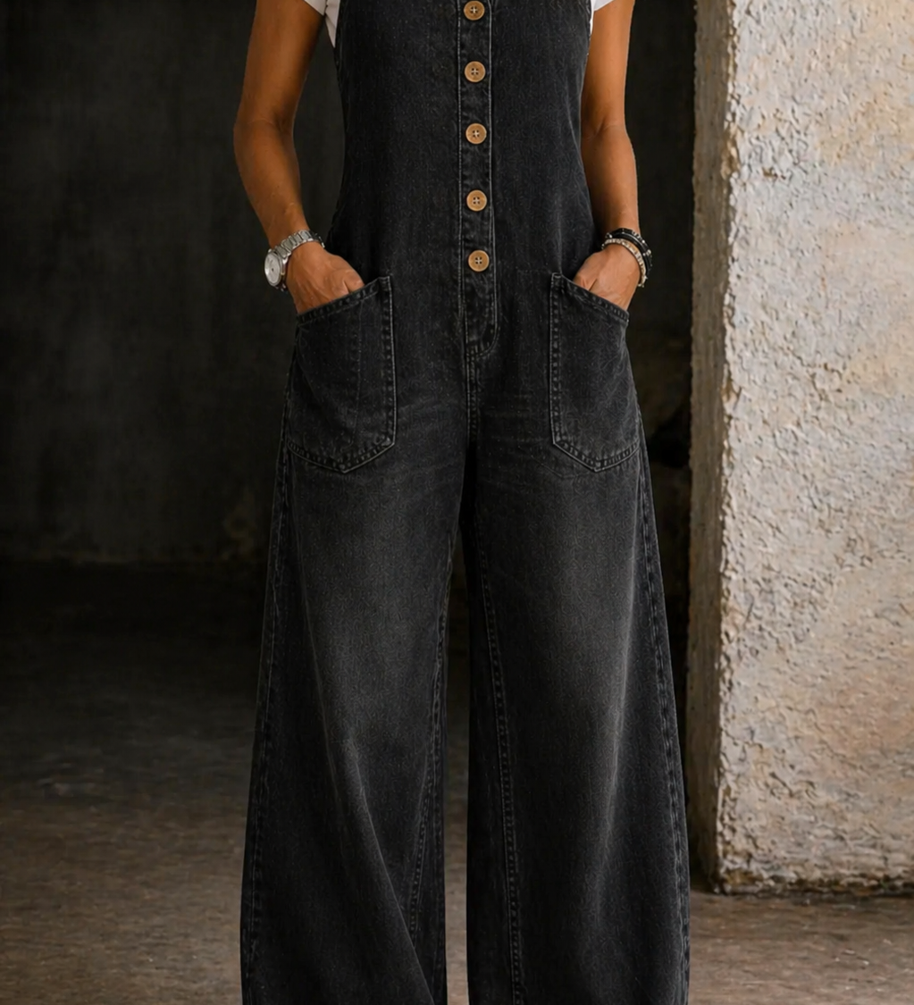Élise - Salopettes en Coton Vintage Lavées