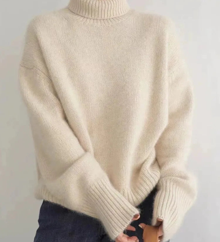 Amaya | Pull Col Roulé Cachemire Chic