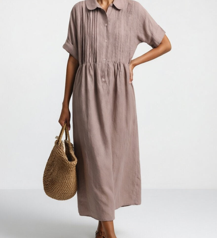 Lysandra™ — Robe d'Été chemise fluide estivale