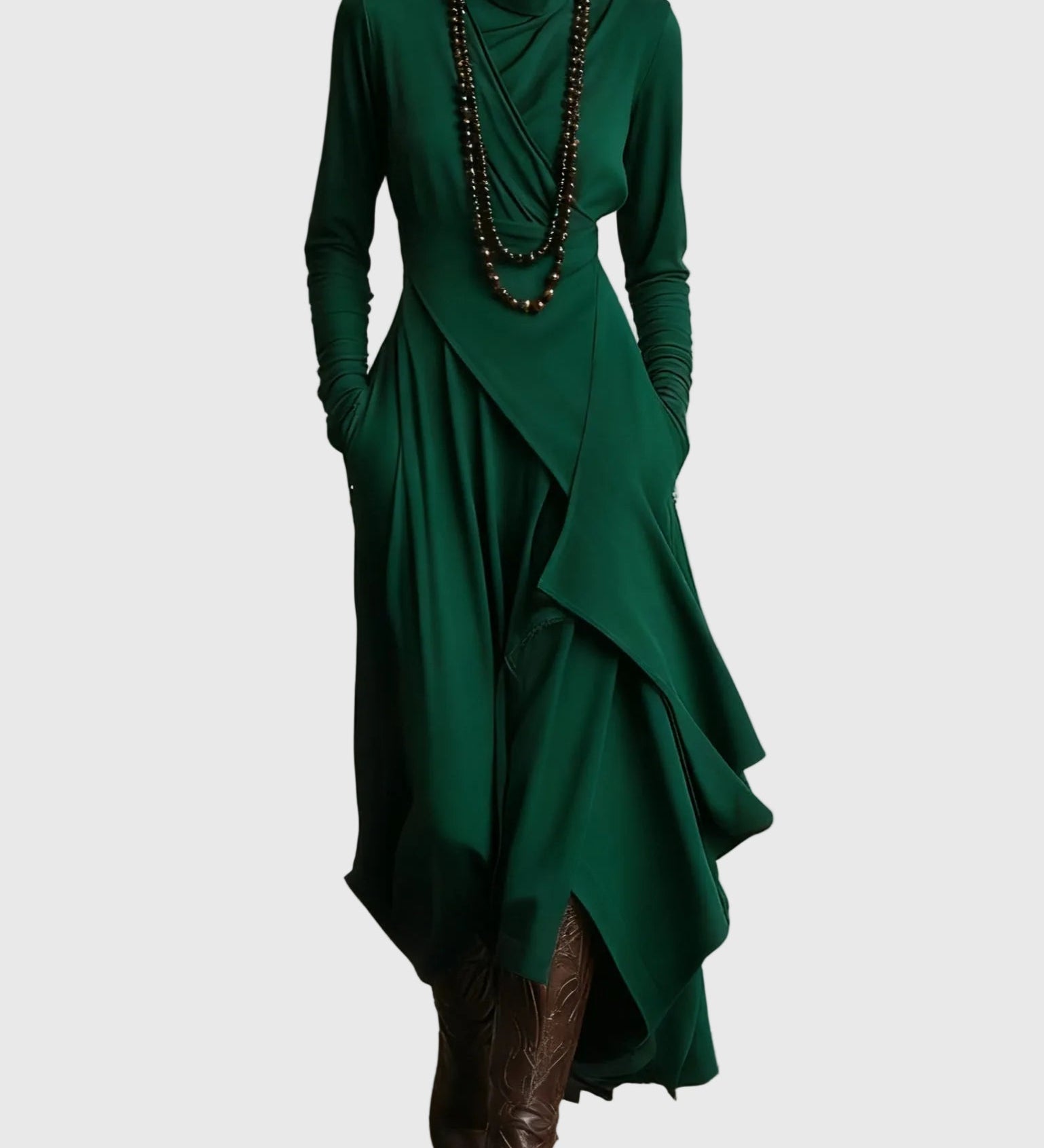 Violet | Robe Maxi Drapée