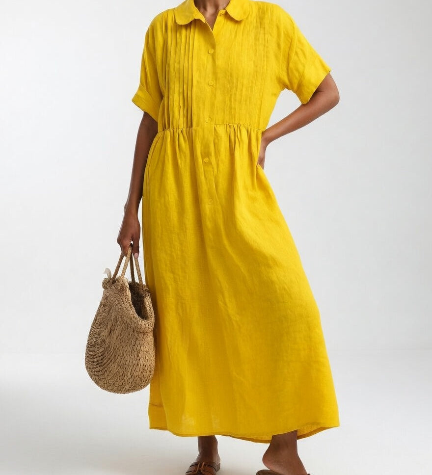 Lysandra™ — Robe d'Été chemise fluide estivale