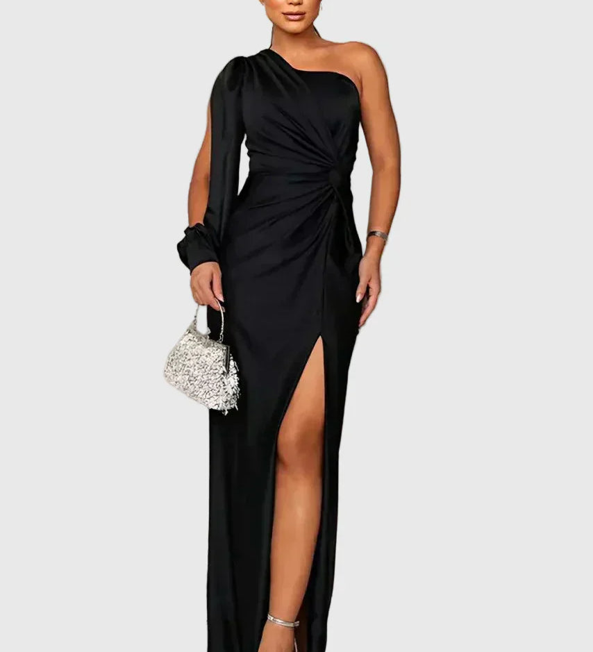 Melyssa | Robe de Soirée Maxi Raffinée et Fluide