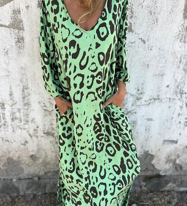Jessa - Robe Maxi Imprimé Animal
