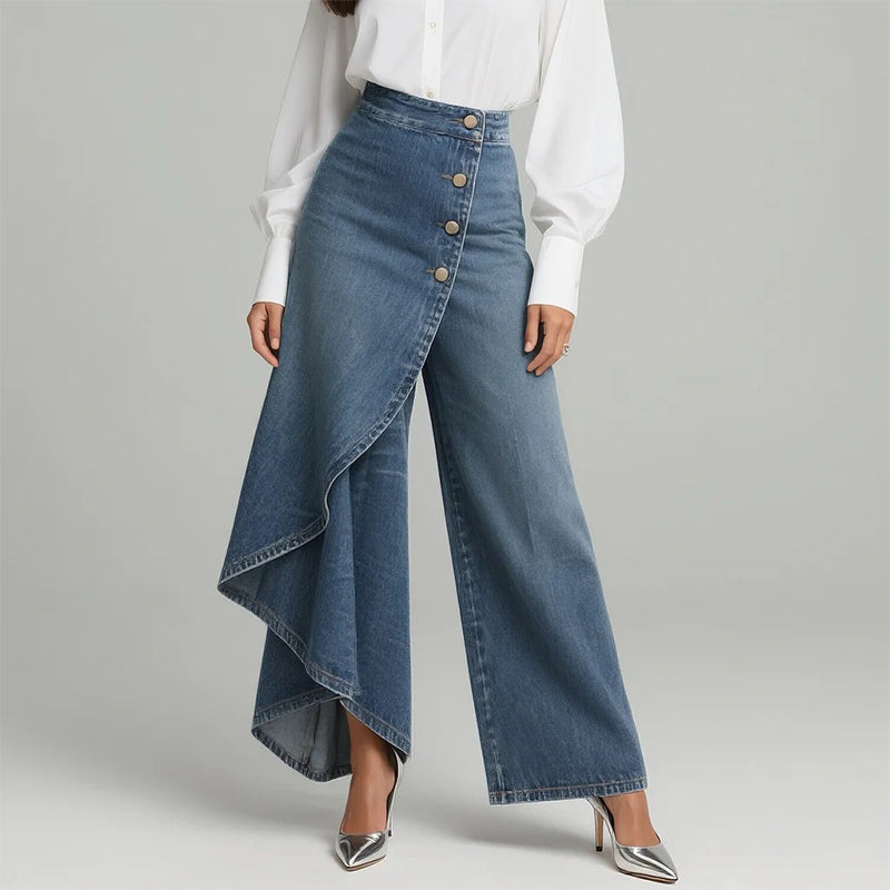Camille | Pantalon-Jupe en Jean Confortable